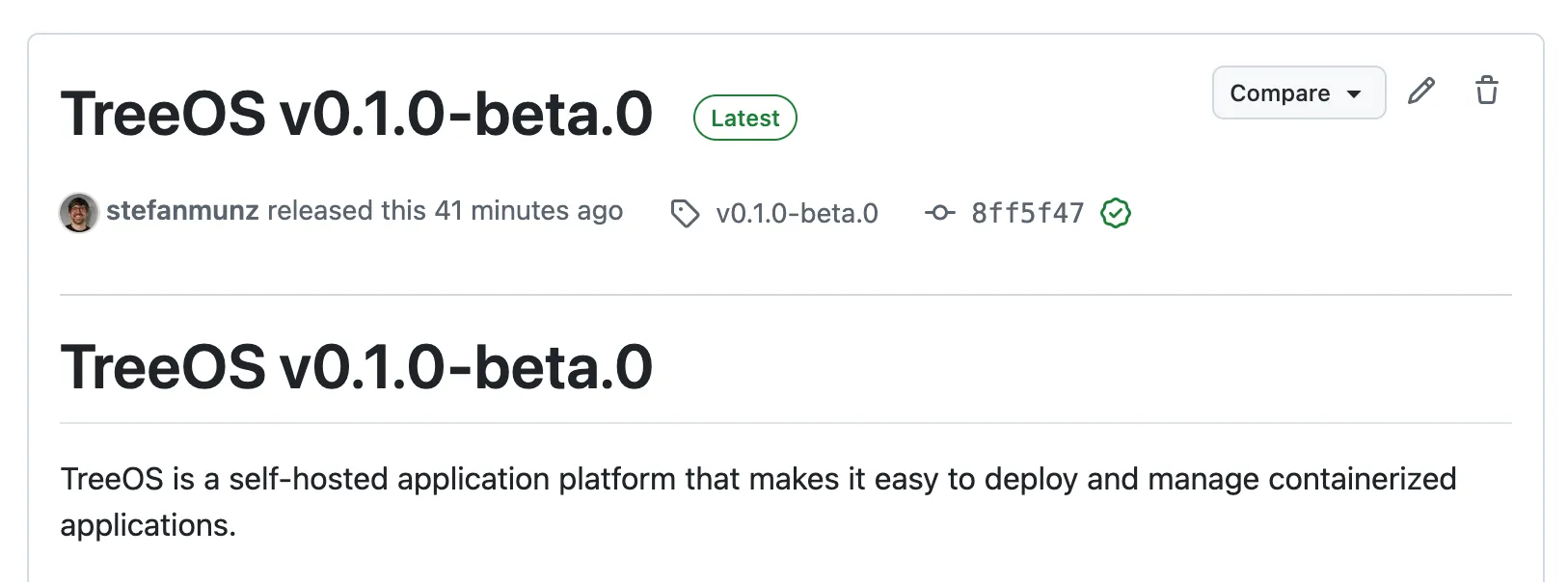 TreeOS v0.1.0 Release
